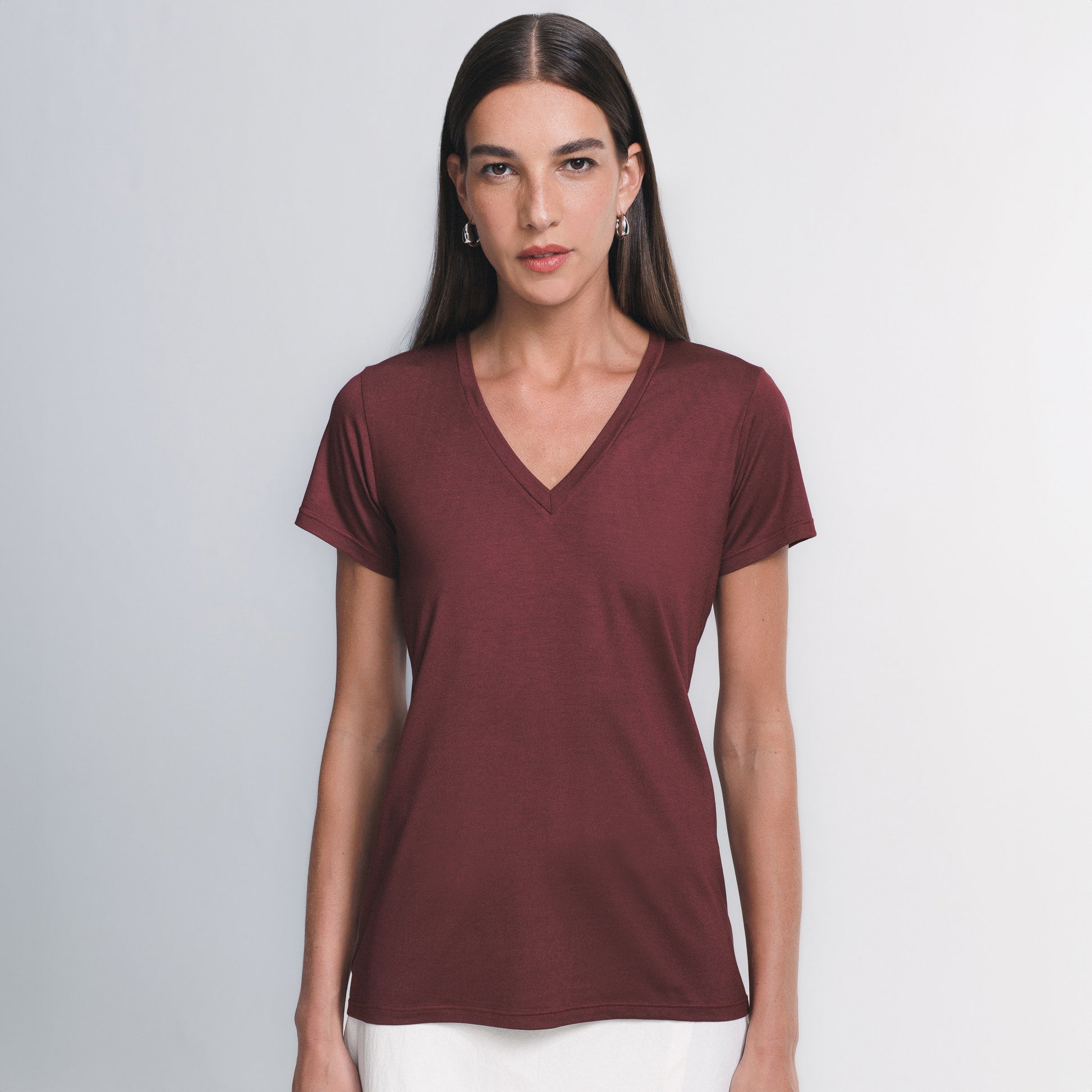 Tech T-Shirt V-Neck Women's Nori Green / M